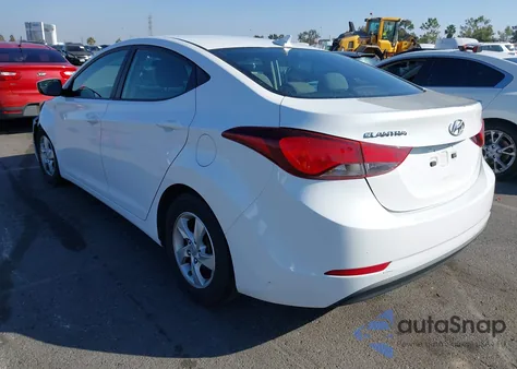 2015 Hyundai Elantra Se from USA, damaged, VIN 5NPDH4AE5FH614548